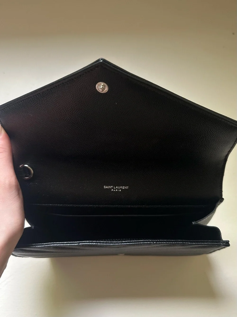 Saint Laurent Cassandre Leather Clutch - Picture 4 of 7
